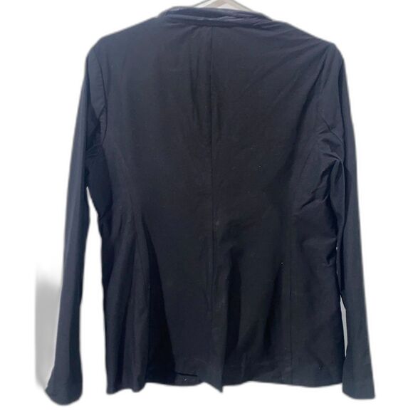Eileen Fisher Black Blazer Stretch Crepe Jacket Career Petite Small Minimalist - Picture 4 of 7